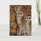 Klimt, The Tree of Life, Owl Parody Kaart (Voorkant)