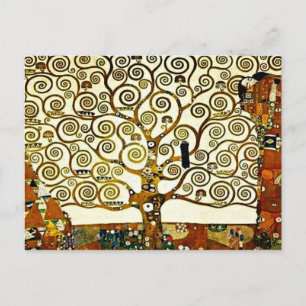 Klimt - The Tree of Life, stoclet frieze Briefkaart