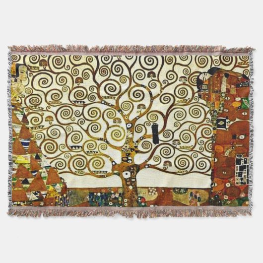 Klimt - The Tree of Life, stoclet frieze Deken (Voorkant)