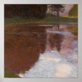 Klimt - Tranquil Pond Poster (Voorkant)