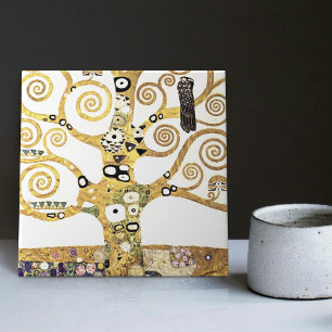Klimt Tree of Life Art Nouveau Wall Decor Tegeltje