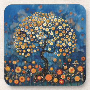 Klimt Tree of Life Bier Onderzetter