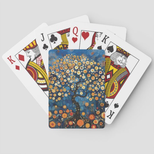 Klimt Tree of Life Pokerkaarten (Achterkant)
