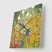 Klimt - Vloertuin 1907 Vierkante Klok (Hoek)