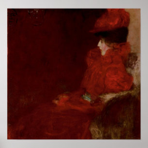 Klimt - Vrouw In Een Leunstoel 1897 Poster