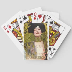 Klimt "Vrouw in goud" speelkaarten