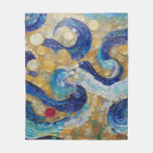 Klimt Water Serpents Fleece Deken (Voorkant)