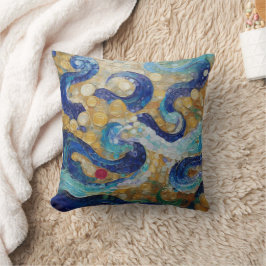 Klimt Water Serpents Kussen