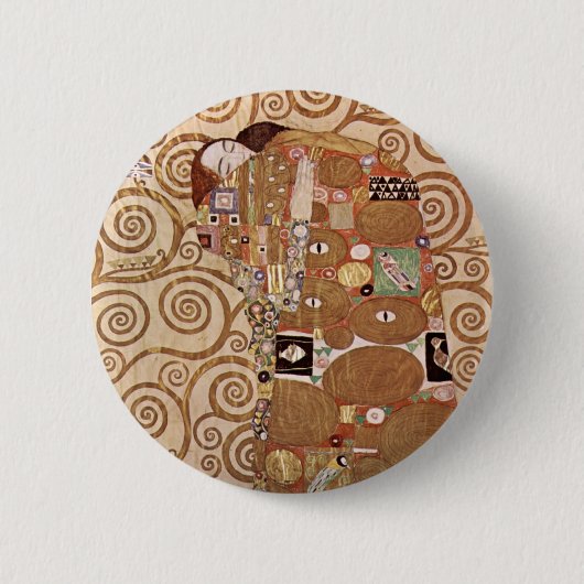 Klimt - Werkvorlagen zum Stocletfries Ronde Button 5,7 Cm (Voorkant)