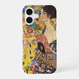 Klimt – Woman with a Fan – Personalized iPhone 16 Hoesje