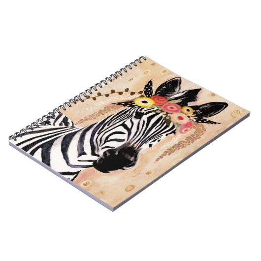 Klimt Zebra | Bodemteelt Notitieboek (Linkerzijde)