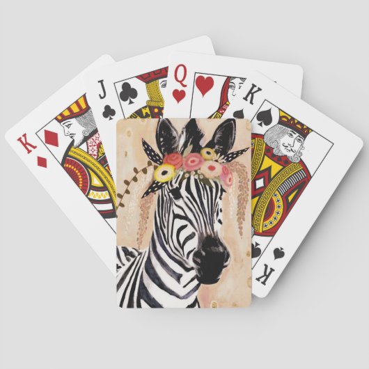 Klimt Zebra | Bodemteelt Pokerkaarten (Achterkant)