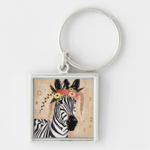 Klimt Zebra   Bodemteelt Sleutelhanger