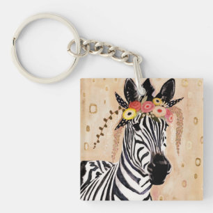 Klimt Zebra   Bodemteelt Sleutelhanger
