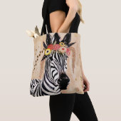 Klimt Zebra | Bodemteelt Tote Bag (Dichtbij)