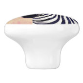 Klimt Zebra | In bloemen toegevoegd Keramische Knop (Zijkant)