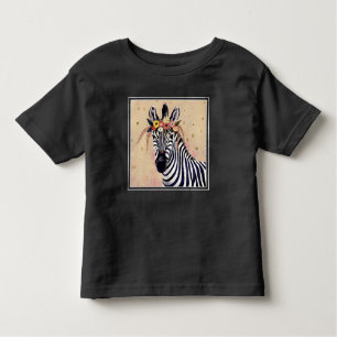 Klimt Zebra   In bloemen toegevoegd Kinder Shirts
