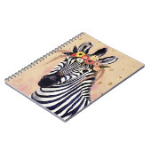 Klimt Zebra | In bloemen toegevoegd Notitieboek (Linkerzijde)