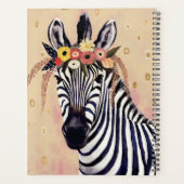 Klimt Zebra | In bloemen toegevoegd Planner (Achterkant)