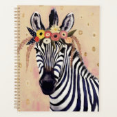 Klimt Zebra | In bloemen toegevoegd Planner (Voorkant)