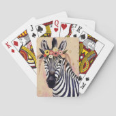 Klimt Zebra | In bloemen toegevoegd Pokerkaarten (Achterkant)
