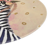 Klimt Zebra | In bloemen toegevoegd Snijplank (Hoek)