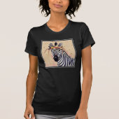 Klimt Zebra | In bloemen toegevoegd T-shirt (Voorkant)