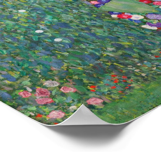 Klimt - Zonnebloem Poster (Hoek)