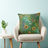 Klimt Zonnebloemwei Kussen (Stoel)