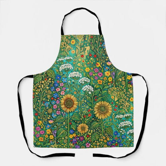 Klimt Zonnebloemwei Schort (Voorkant)