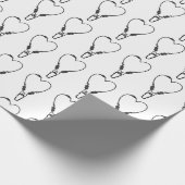 Klimtouw klimmen Klimming liefje hart Cadeaupapier (Hoek)