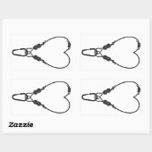 Klimtouw klimmen Klimming liefje hart Rechthoekige Sticker (Vel)