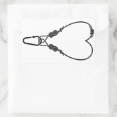 Klimtouw klimmen Klimming liefje hart Rechthoekige Sticker (Tas)