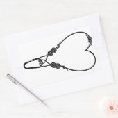 Klimtouw klimmen Klimming liefje hart Rechthoekige Sticker (Envelop)