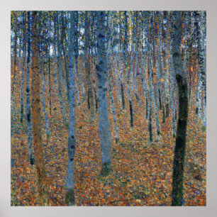 Klimt's beech Grove I Poster