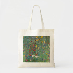 Klimt's Boerderij tuin met zonnebloemen Tote Bag