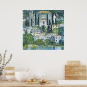 Klimt's Kirche in Cassone Poster (Keuken)