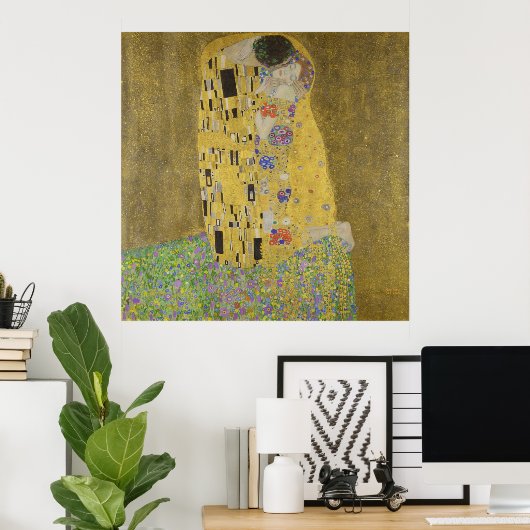 Klimt's Kiss Poster (Thuiskantoor)
