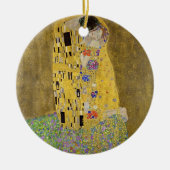 Klimt's meesterwerk The Kiss - Eternal Embrace Keramisch Ornament (Voorkant)