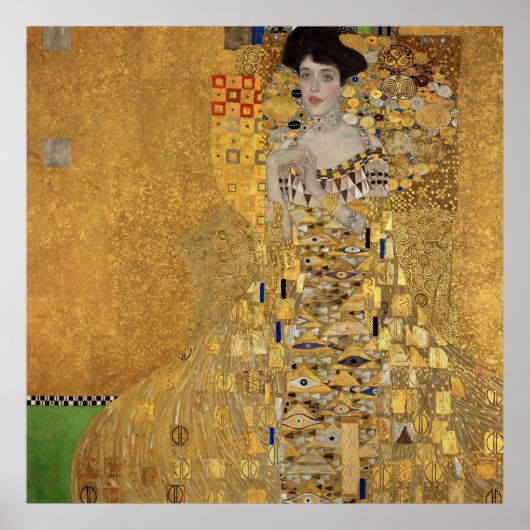 Klimt's portret van Adele Bloch-Bauer I Poster (Voorkant)