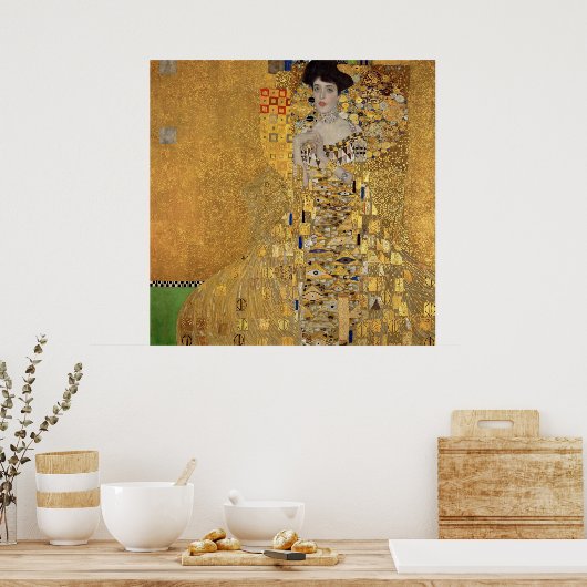 Klimt's portret van Adele Bloch-Bauer I Poster (Keuken)