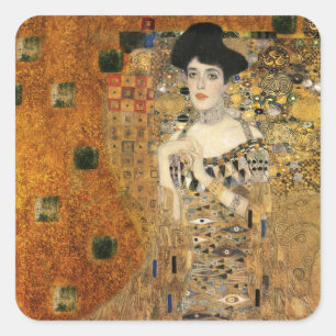 Klimt's portret van Adele Bloch-Bauer Vierkante Sticker