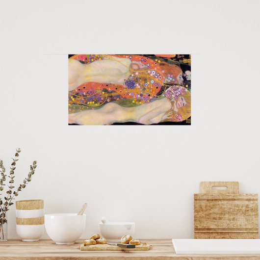 Klimt's waterreservoirs II Poster (Keuken)