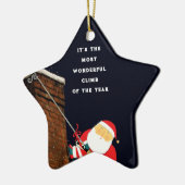 Klimvakantie Cadeau Keramisch Ornament (Links)
