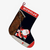 Klimvakantiegeschenk Grote Kerstsok (Voorkant (Hangend))