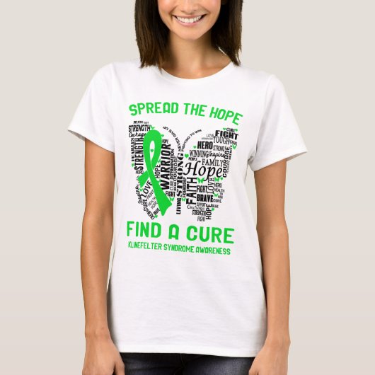 Klinefelter Syndrome Awareness Ribbon Support Gift T-shirt (Voorkant)