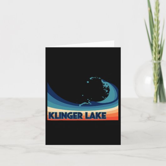 Klinger Lake Kaart (Voorkant)