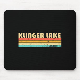 Klinger Lake Michigan Grappige Vissen Camping Zome Muismat