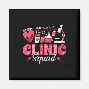 Kliniek Team Stethoscoop Luipaard Verpleegster Val Magneet