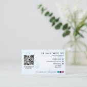 kliniek voor orthopedische therapie | Modern wit Visitekaartje (Staand voorkant)